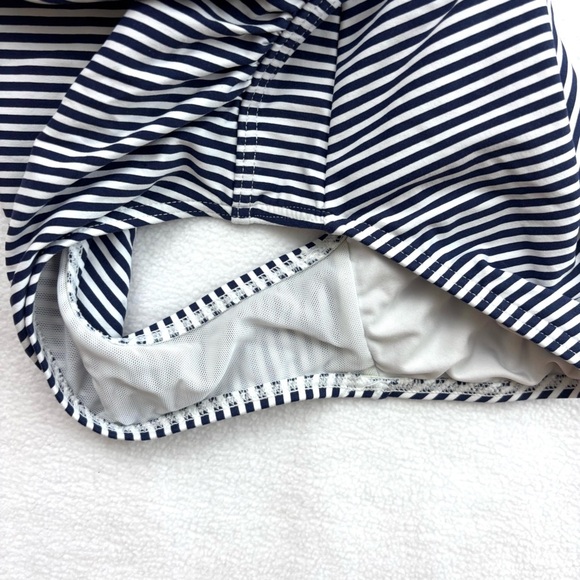 Nip Tuck Navy/White Pinup 50’s Sorrento Striped Joanne One Piece Swimsuit (6) - Picture 7 of 16